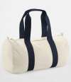 W814/WM814 Organic Barrel Bag Natural / French Navy colour image